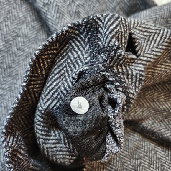 Lululemon Size 4 Wunder Under Pants Leggings Gray Heathered Herringbone Low Rise - Picture 3 of 9